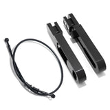 For Kawasaki ZX14R / ZZR1400 2012-2024 6-9 Inch Swingarm Extensions Brake Line Chain Remover Kit