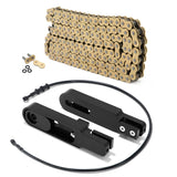 For Kawasaki ZX10R 2004-2005 2008-2010 6-9 Inch Swingarm Extensions Brake Line Chain Remover Kit