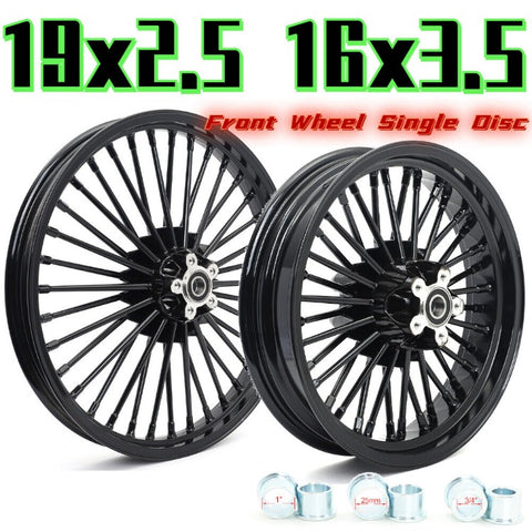 Front Rear Fat Spoke Wheels for Harley Sportster Iron XL883N XL1200N 2000-2023