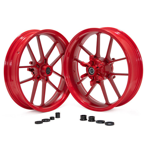 17" Supermoto Tubeless Front Rear Cast Wheels for Honda CRF250R 2004-2013 / CRF450R 2002-2012