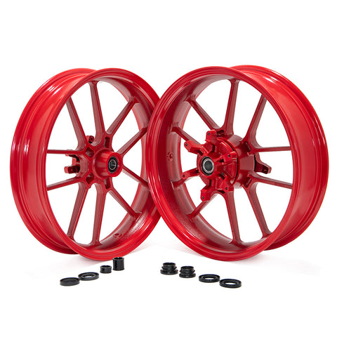 17" Supermoto Tubeless Front Rear Cast Wheels for Honda CRF250R 2014-2024 / CRF450R 2013-2024
