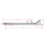 For Harley Davidson Touring Electra Glide / Street Glide / Road Glide / Road King / Tour Glide 1995-2016 Fishtail Slip on Muffler Exhaust Pipes