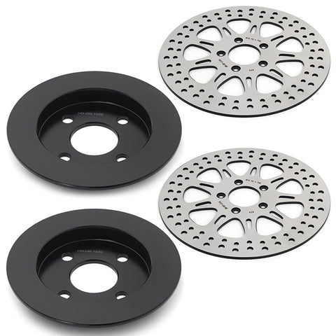 For Harley Davidson Trike FLHTCUTG Glide Ultra Classic 09-13  FLHXXX Street Glide 10-11 Front & Rear Brake Disc Rotor