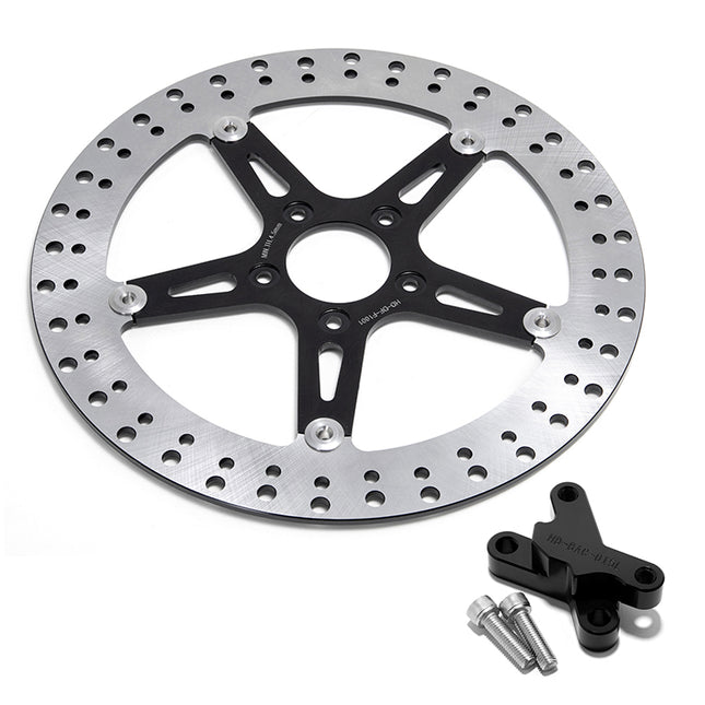 For Harley Davidson Softail 2018-UP 13 Inch Oversize Front Brake Disc Rotor & Adapter