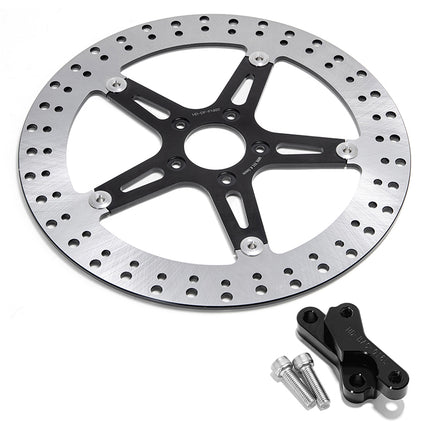 For Harley Davidson Softail 2018-UP 14 Inch Oversize Front Brake Disc Rotor & Adapter
