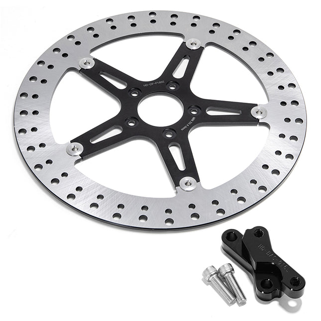 For Harley Davidson Softail 2018-UP 14 Inch Oversize Front Brake Disc Rotor & Adapter