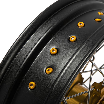 17" Front & Rear Spoked Wheel Rim Hub Set for Suzuki DR650SE 1996-2024