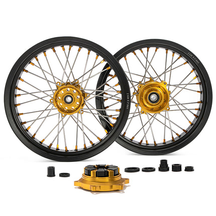 17" Front & Rear Spoked Wheel Rim Hub Set for Suzuki DR650SE 1996-2024