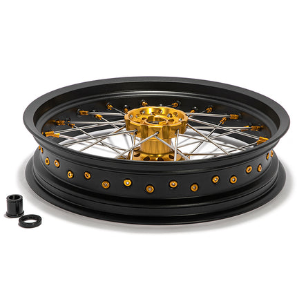 17" Front & Rear Spoked Wheel Rim Hub Set for Suzuki DR650SE 1996-2024