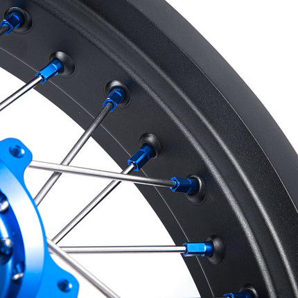 Front & Rear Spoked Wheel Rim Hub Set for Yamaha YZ125 / YZ250 1992-2025