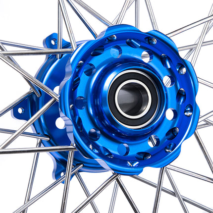 Front & Rear Spoked Wheel Rim Hub Set for Yamaha YZ125 / YZ250 1992-2025