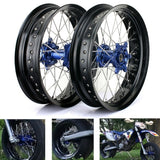 17" x 3.5" Front 17" x 5.0" Rear Supermoto Spoked Wheel Set For BETA RR / RR Race Edition / RR-S / Xtrainer 2020-2023