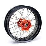 17" x 3.5" Front 17" x 5.0" Rear Supermoto Spoked Wheel Set For BETA RR / RR Race Edition / RR-S / Xtrainer 2020-2023