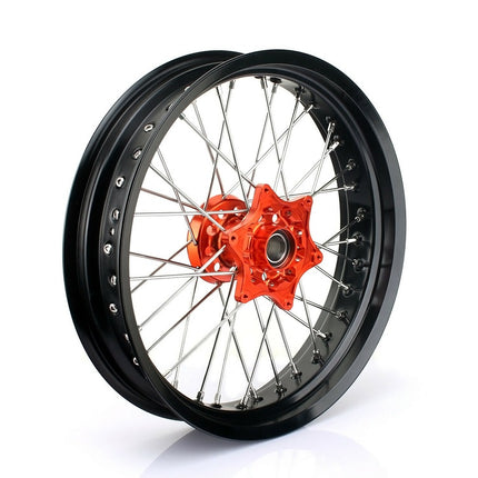 17×3.5 Front 17×5.0 Rear Supermoto Spoked Wheel Set For BETA RR / RR Race Edition / RR-S / Xtrainer 2020-2023