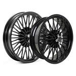 Front & Rear Fat Spoke Wheels Dual Disc for Harley Dyna / Touring / Softail