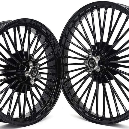 Front Rear Cast Wheel Set Fat Spoke for Harley Dyna Wide Glide Super Glide Street Bob Low Rider 2008-2017