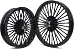 Front Rear Cast Wheel Set Fat Spoke for Harley Dyna Wide Glide Super Glide Street Bob Low Rider 2008-2017