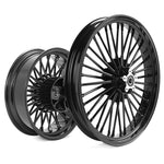 Front Rear Cast Wheel Set Fat Spoke for Harley Dyna Wide Glide Super Glide Street Bob Low Rider 2008-2017