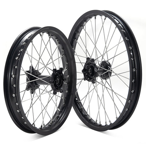 Aluminum Spoked Front & Rear Wheel Rim Hub Sets For Sur-ron Ultra Bee