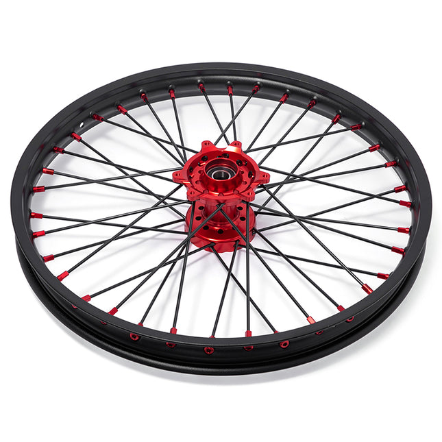 For Honda CRF250R 2004-2013 / CRF450R 2002-2012 21x1.6 Front 19x2.15 Rear Spoked Wheel Rim Hub Rotor Kit