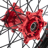 21 / 17 Front 18 / 19 / 17 Rear Spoked Wheel Set for Surron Storm Bee / Honda CR125 CR250 2002-2007 / CRF250R 2004-2013 / CRF450R 2002-2012