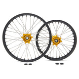 Aluminum Spoked Front & Rear Wheel Rim Hub Sets For Sur-ron Ultra Bee