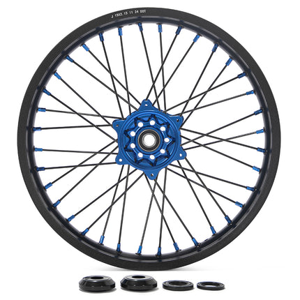 21×1.6 Front & 19×2.15 Rear Spoked Wheel Rim Hub Set for Yamaha YZ125 / YZ250 2007-2025