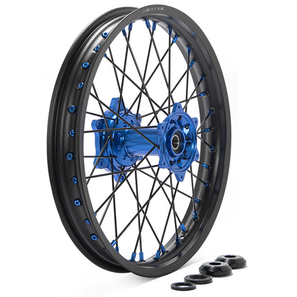 21×1.6 Front & 19×2.15 Rear Spoked Wheel Rim Hub Set for Yamaha YZ125 / YZ250 2007-2025