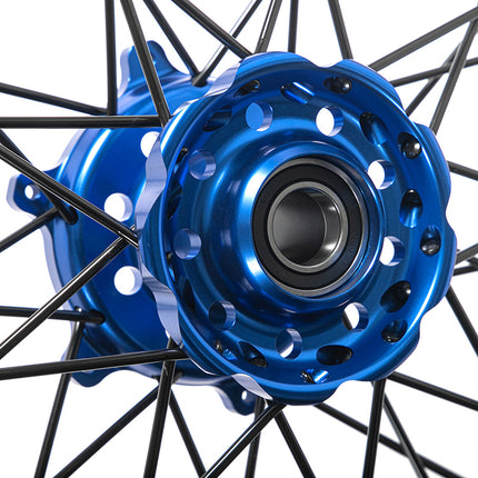 21×1.6 Front & 19×2.15 Rear Spoked Wheel Rim Hub Set for Yamaha YZ125 / YZ250 2007-2025
