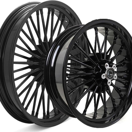 Front Rear Cast Wheel Set Fat Spoke for Harley Dyna Wide Glide Super Glide Street Bob Low Rider 2008-2017