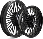 Front Rear Cast Wheel Set Fat Spoke for Harley Dyna Wide Glide Super Glide Street Bob Low Rider 2008-2017