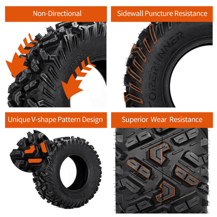 2pcs / 4pcs 26x9-12 26x11-12 Forerunner ATV All-Terrain Tires 6 PLY