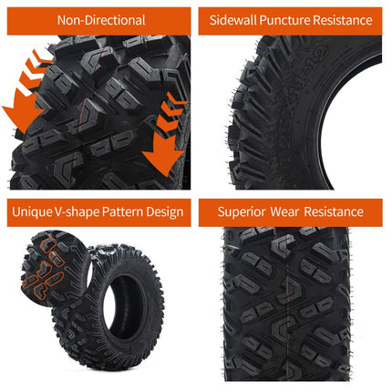 2pcs 25x11-12 / 25x8-12 Universal 6 Ply ATV UTV All-Terrain Tires