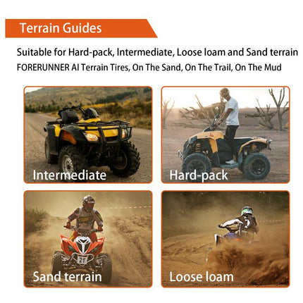 2pcs 25x11-12 / 25x8-12 Universal 6 Ply ATV UTV All-Terrain Tires