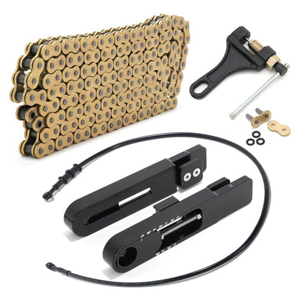 For Honda XR650L 4-9 Inch Swingarm Extensions Brake Line Chain Remover Kit