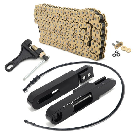 For Suzuki DRZ400SM 2005-2024 6-9 Inch Swingarm Extensions Brake Line Chain Remover Kit