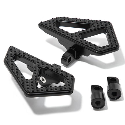 For Harley-Davidson Touring Road King Special FLHRXS 17-24 / Street Glide Special FLHXS 17-23 / Road Glide FLTRX 15-27 Adjustable Foot Pegs Set with Offset Brackets