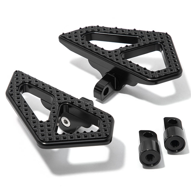 For Harley-Davidson Touring Road King Special FLHRXS 17-24 / Street Glide Special FLHXS 17-23 / Road Glide FLTRX 15-27 Adjustable Foot Pegs Set with Offset Brackets