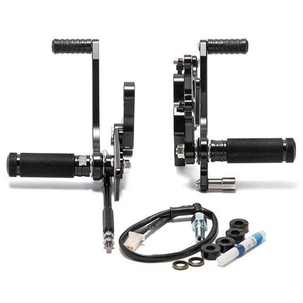Adjustable Rearsets for Suzuki GSX1300R / Hayabusa Drag-style 1999-2014