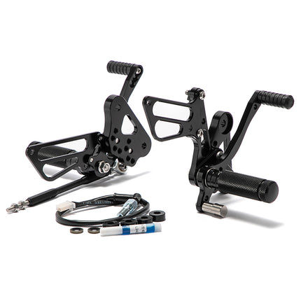 Adjustable Rearsets for Suzuki GSX1300R / Hayabusa Drag-style 1999-2014