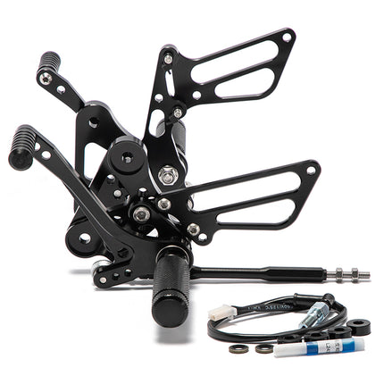 Adjustable Rearsets for Suzuki GSX1300R / Hayabusa Drag-style 1999-2014