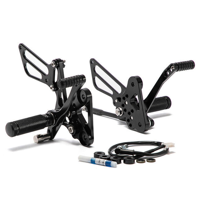 Adjustable Rearsets for Suzuki GSX1300R / Hayabusa Drag-style 1999-2014