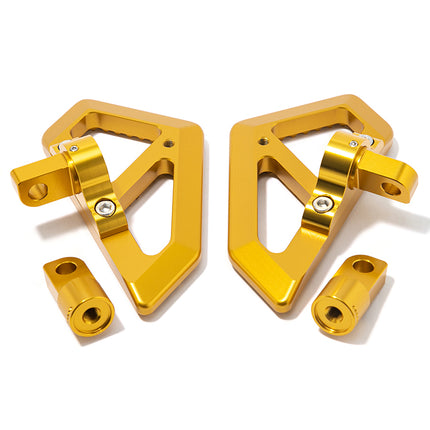 For Harley-Davidson Touring Road King Special FLHRXS 17-24 / Street Glide Special FLHXS 17-23 / Road Glide FLTRX 15-27 Adjustable Foot Pegs Set with Offset Brackets
