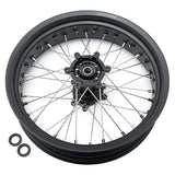 Aluminum Spoked Front & Rear Wheel Rim Hub Sets For Sur-ron Ultra Bee