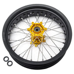 Aluminum Spoked Front & Rear Wheel Rim Hub Sets For Sur-ron Ultra Bee