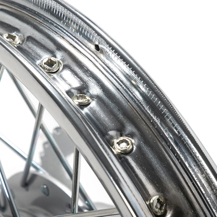 For Honda CRF100F 2004-2013 / XR100R 1985-2004 Aluminum Rear Spoke Wheel With Brakes & Sprocket