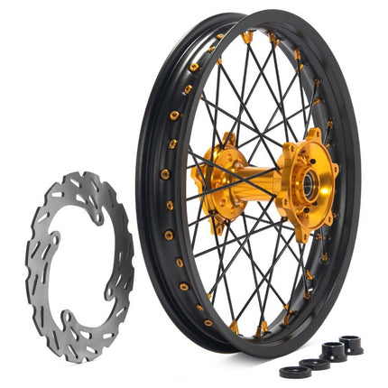 Aluminum 21" Front 18" Rear Wheel Rim Hub Rotor Set for Suzuki RMZ250 2007-2021 / RMZ450 2005-2017