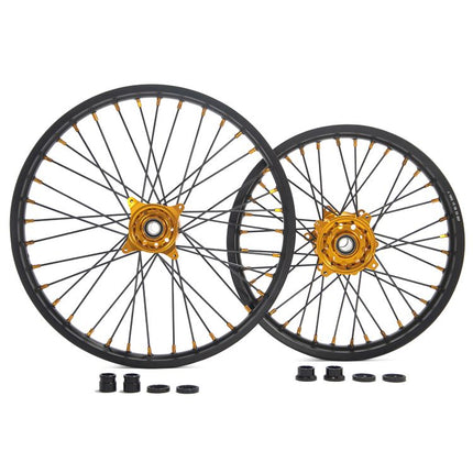 Aluminum 21" Front 18" Rear Wheel Rim Hub Rotor Set for Suzuki RMZ250 2007-2024 / Suzuki RMZ450 2005-2024