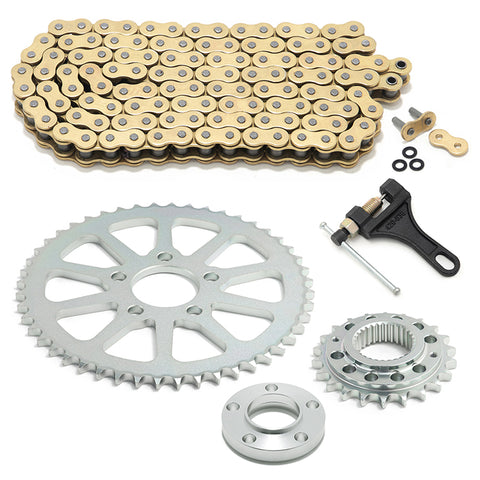 For Harley Davidson Softail FL FX 2000-2006 Chain Drive Transmission Sprocket Conversion Kit