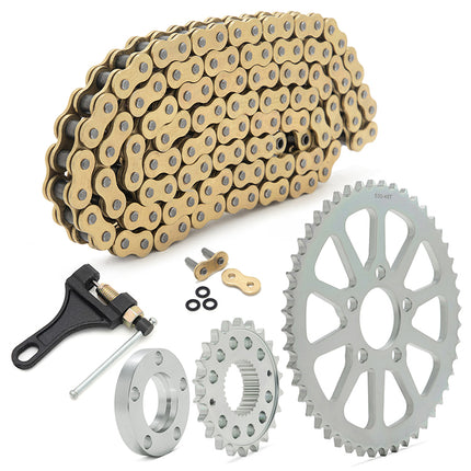 For Harley Davidson Softail FL FX 2000-2006 Chain Drive Transmission Sprocket Conversion Kit